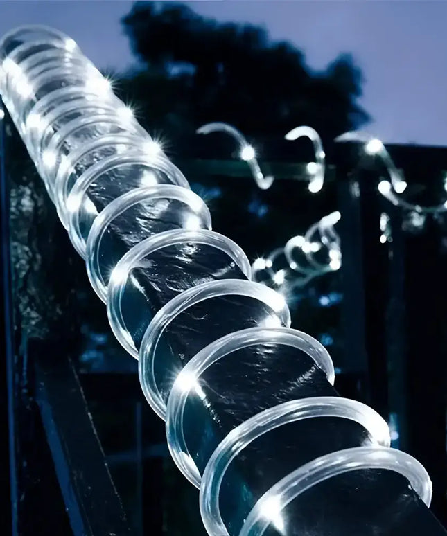 Solar LED Rope Lights Waterproof Outdoor Garden Deck Lighting