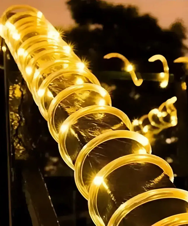 Solar LED Rope Lights Waterproof Outdoor Garden Deck Lighting
