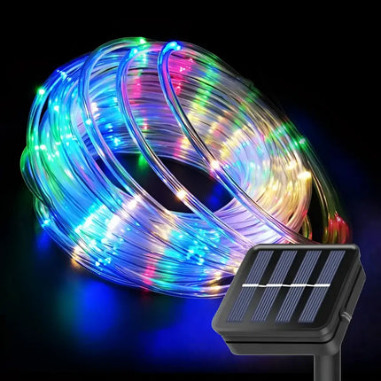 Solar LED Rope Lights Waterproof Outdoor Garden Deck Lighting