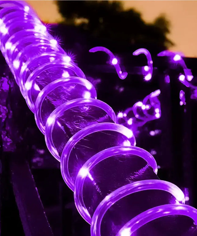 Solar LED Rope Lights Waterproof Outdoor Garden Deck Lighting