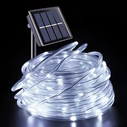 Solar LED Rope Lights Waterproof Outdoor Garden Deck Lighting