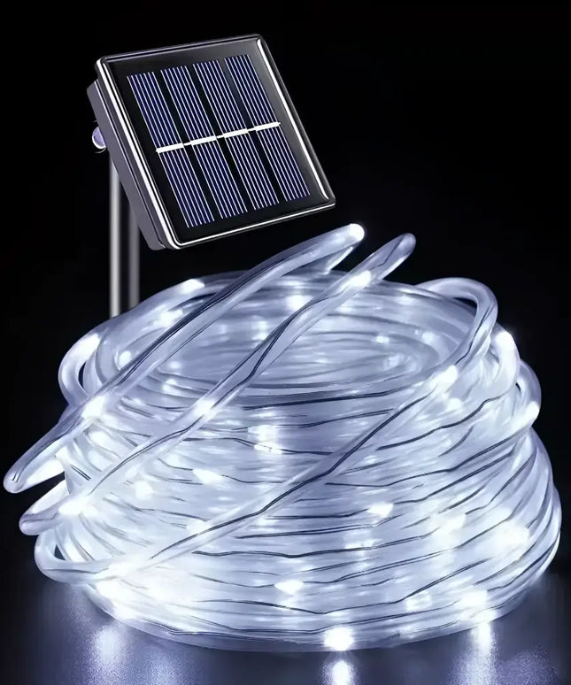 Solar LED Rope Lights Waterproof Outdoor Garden Deck Lighting