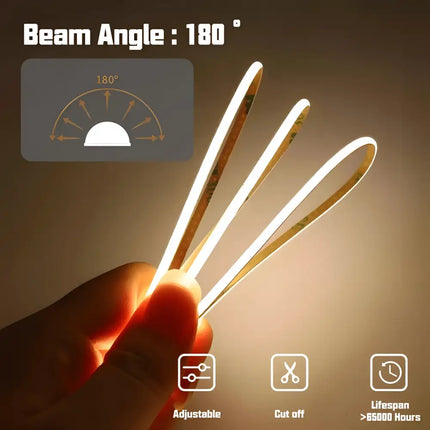 7W COB Micro LED Strip Light 3000K IP20 - 3mm