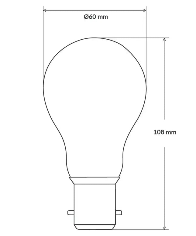 11W GLS LED Bulb B22 Clear in Soft White