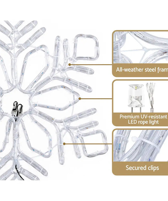 82cm 304 LED Snow Motif Light Decorations Christmas Light - Occasions > Christmas > Outdoor Decorations & Lights