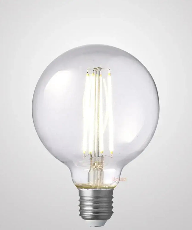 8W G95 LED Globe E27 Clear in Natural White