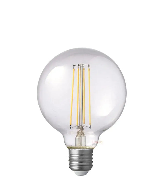 8W G95 LED Globe E27 Clear in Natural White