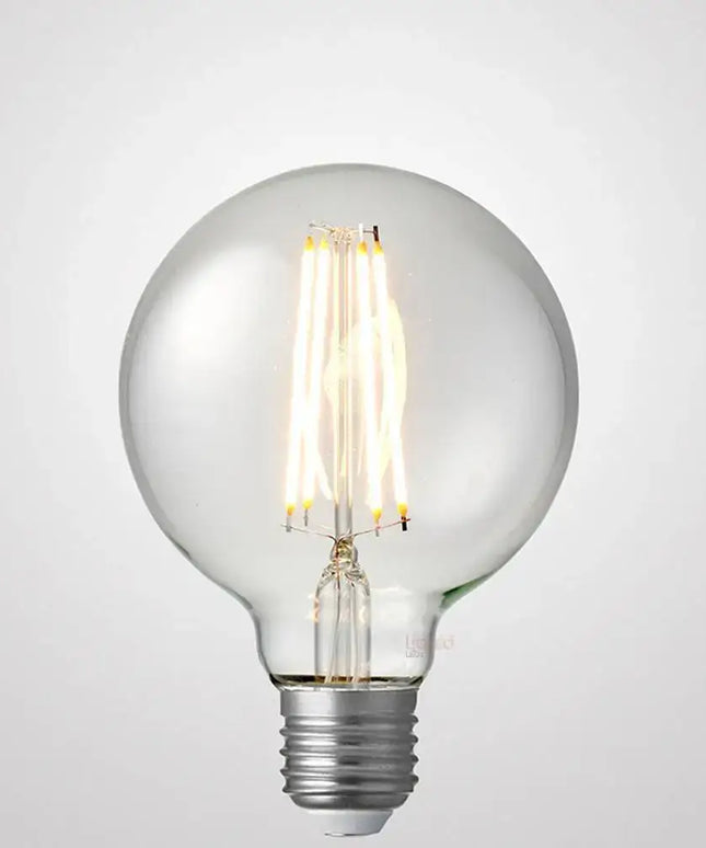 8W G95 LED Globe E27 Clear in Warm White