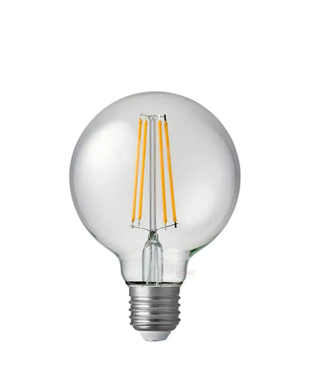 8W G95 LED Globe E27 Clear in Warm White