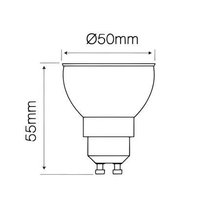 Pack of 5 - 8W = 60W LED GU10 LED Globe Dropli, LED Globes, pack-of-5-qzao-8w-gu10