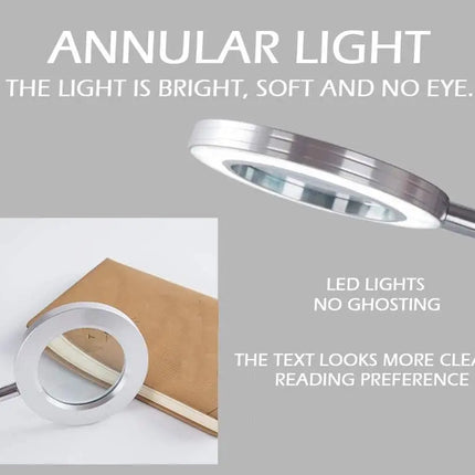 8X Magnifying Lamp with Metal Clamp, Flexible Gooseneck and USB Plug Design-Home & Garden > Lighting-Dropli