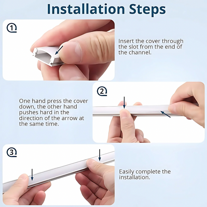 Pro Surface Aluminium Mounting Profile System - Silver 17mm x 8mm