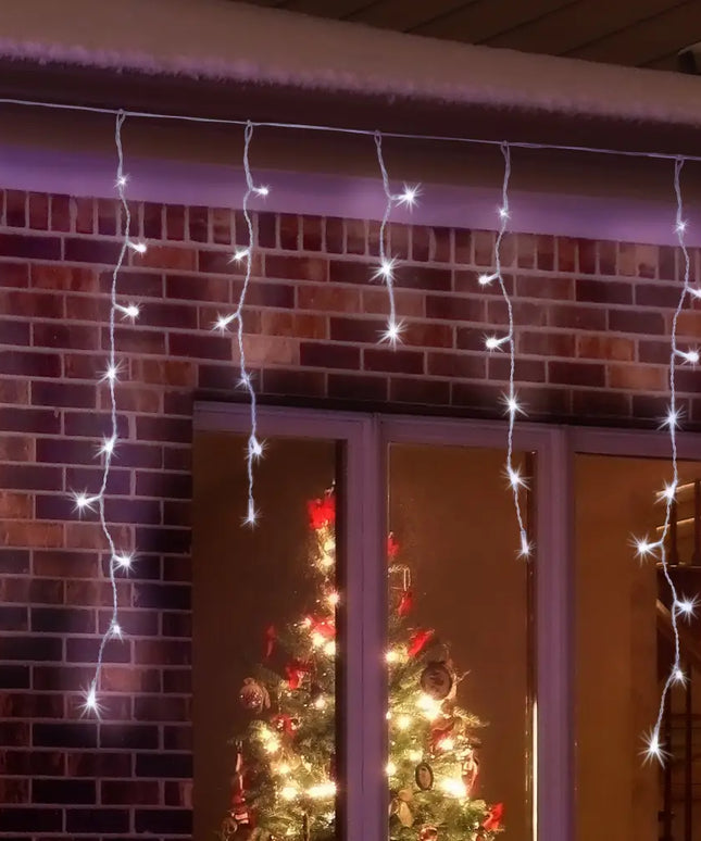 Multicolour 960 LEDs Snowing Icicle Lights for festive holiday decoration
