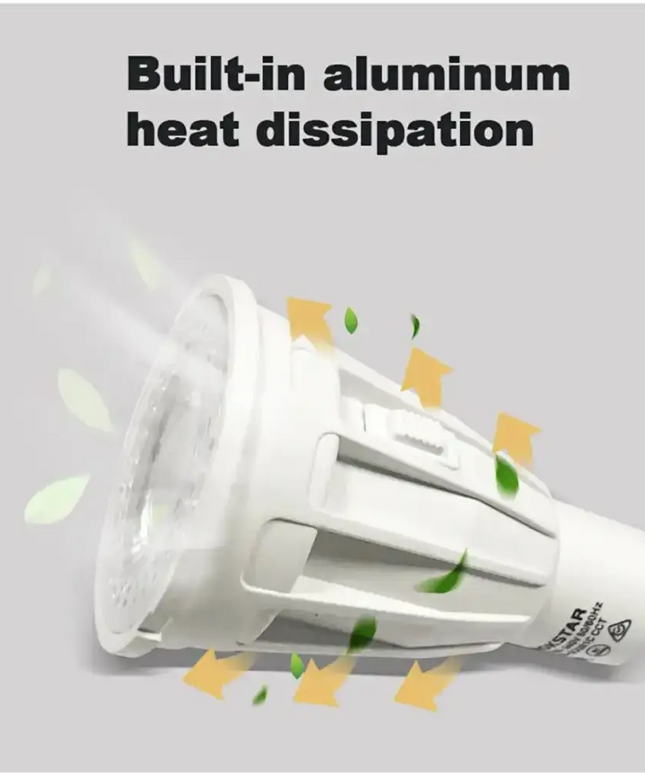 9W = 70W LED Tri-Colour Long Body GU10 Globe-GU10-Green Earth Lighting Australia