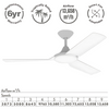 Quiet & powerful Domus AXIS 48” DC Ceiling Fan – ideal for indoor & outdoor undercover spaces