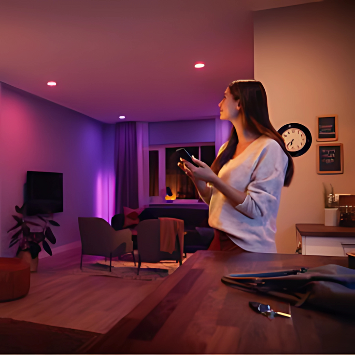 Philips Hue Akari White Colour & Ambience Downlight 90mm