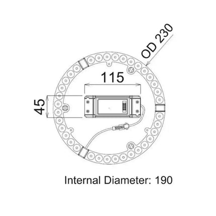CLA CKTRI - LED Tri-CCT Oyster Conversion Kits IP20