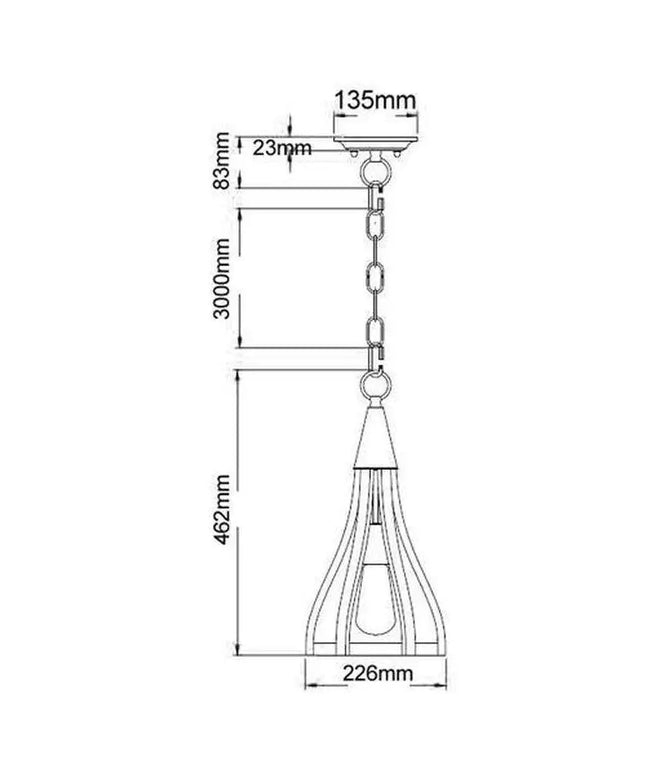 CLA KHALEESI - 1,3,5 Light Pendant