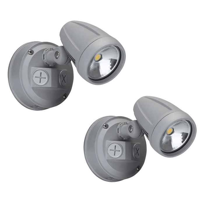 Twin Pack Durable Domus MURO-13 LED single head spotlight, perfect for outdoor lighting.