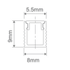 "Micro Surface Aluminium Mounting Profile System - Silver 8MM X 9MM for LED Strip Lighting"