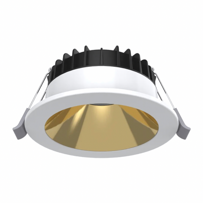 Domus Swap Deep 8W White Gold TRIO LED Downlight - 90mm cut out