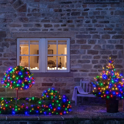 240 LED Fairy Light Chain Clear Cable - 7 Colour Options