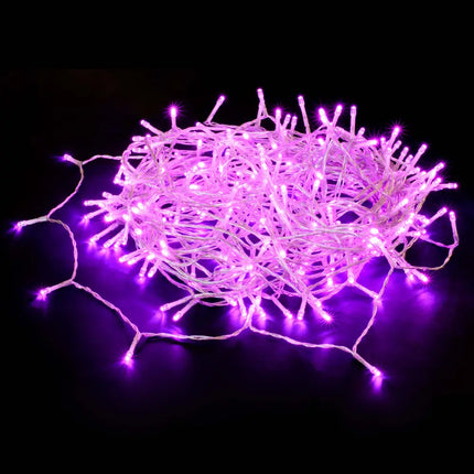 240 LED Fairy Light Chain Clear Cable - 7 Colour Options