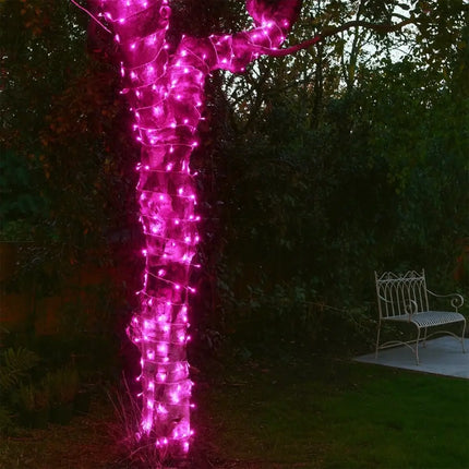 240 LED Fairy Light Chain Clear Cable - 7 Colour Options