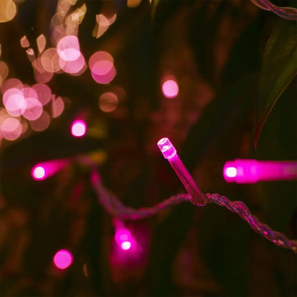 240 LED Fairy Light Chain Clear Cable - 7 Colour Options