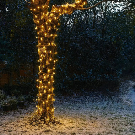 240 LED Fairy Light Chain Clear Cable - 7 Colour Options