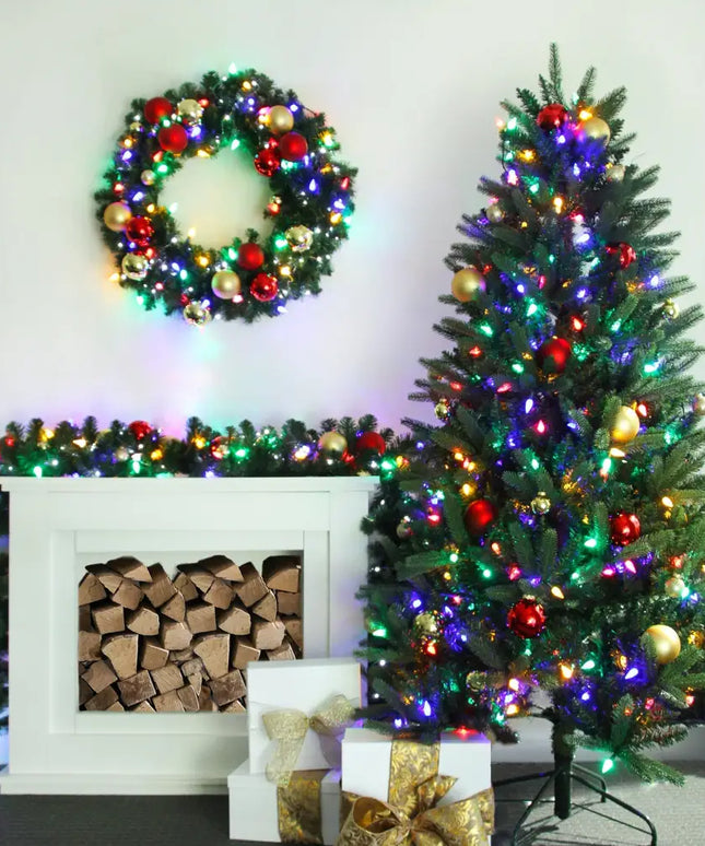 C6 Pinecone 200 LEDs Connectable String Lights - 3 Colour Options