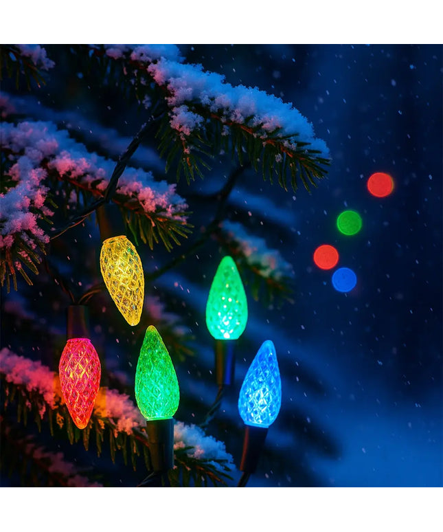 C6 Pinecone 200 LEDs Connectable String Lights - 3 Colour Options