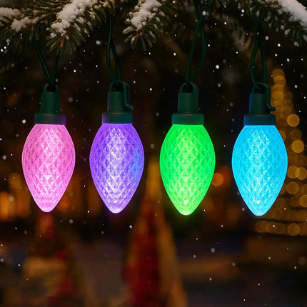 C9 Pinecone 50 LEDs Connectable String Light - 7 Colour Options