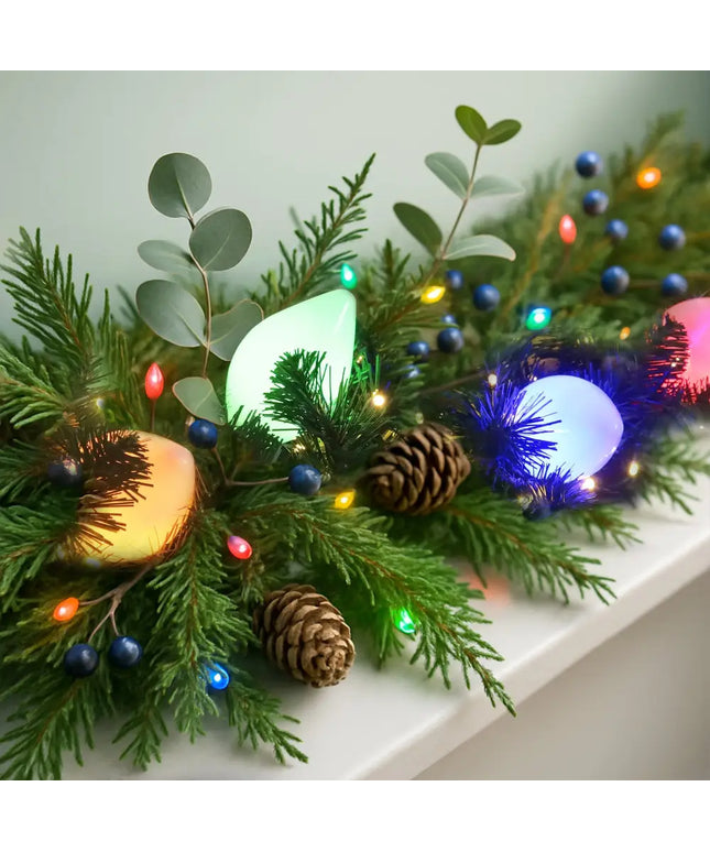 10 LED Connectable Large Pinecone String Light