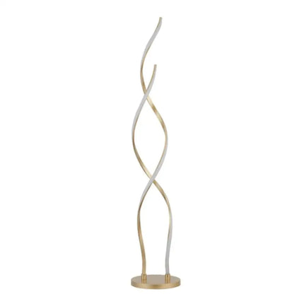 Gold Acropora LED floor lamp with built-in warm light for living room