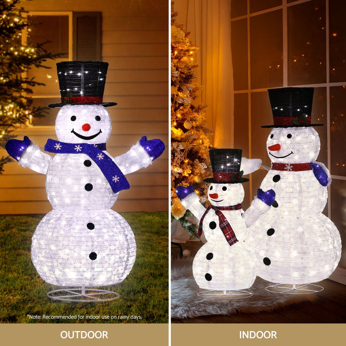 3 PCS LED Fairy Light Snowman Decorations