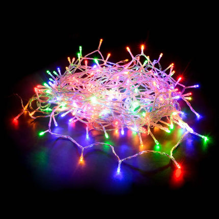 520 LED Connectable Fairy Light Chain Clear Cable - 6 Colour Options