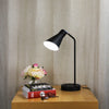 Black Oriel THOR desk lamp with a convenient base switch.