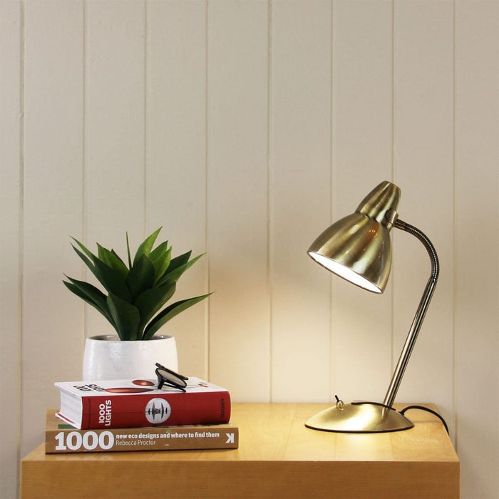 Oriel Trax Gooseneck Desk Lamp - Classic Metal Task Light