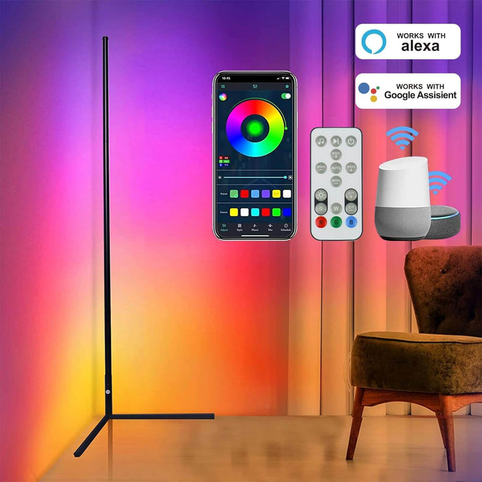 RGB LED Floor Lamp, Smart Modern, Stand Light