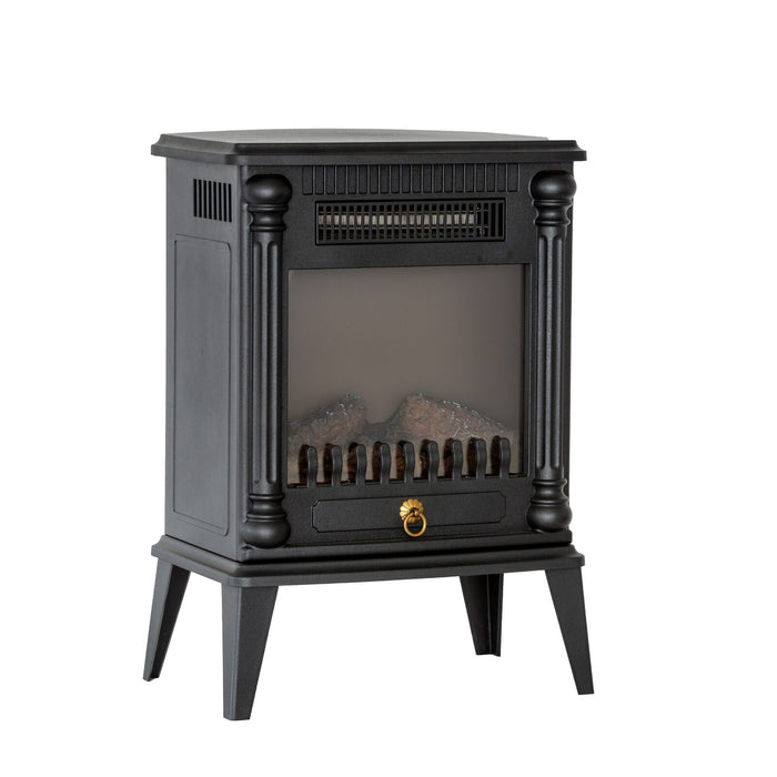 Electric Log Fireplace Heater with Overheat Protection