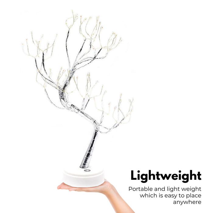 Bonsai Fairy Tree Lights Warm White Wood Desk Lamp