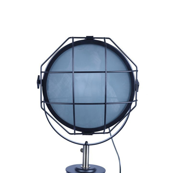 158cm Nautical Tripod Floor Lamp w Matte Black Lamp Head Searchlight Spot Light