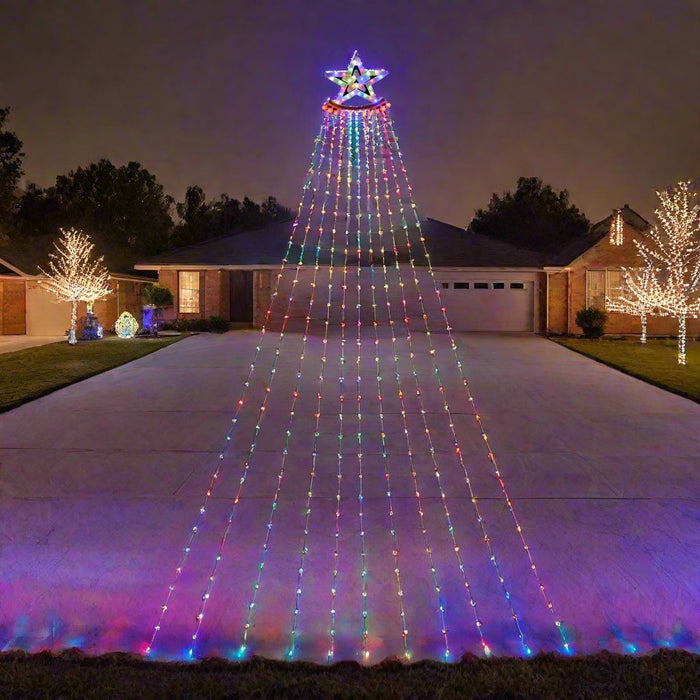 3.5M LED Flexwire Waterfall Star Light Multi-Color