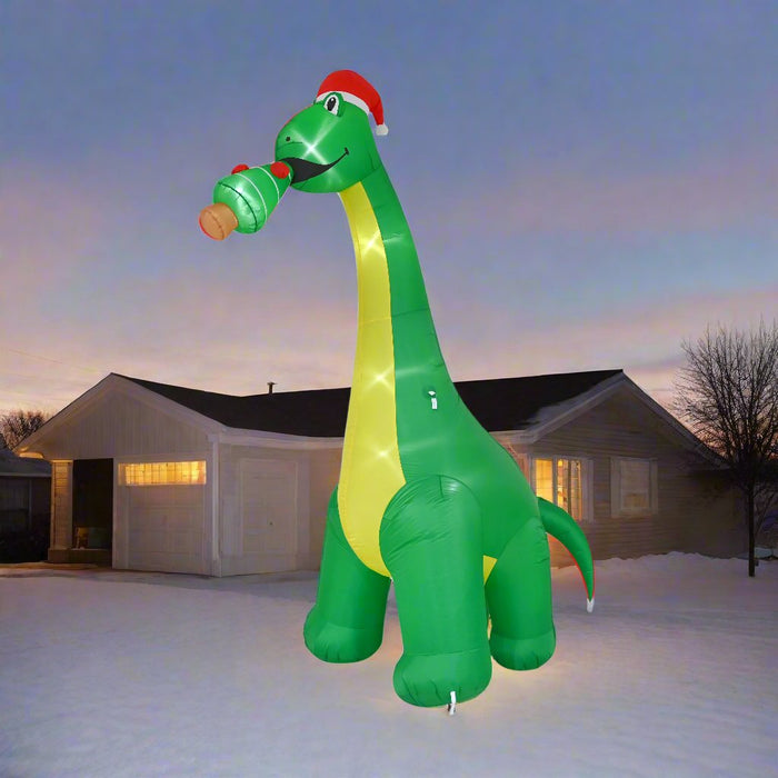 3M Giant Brontsaurus Inflatable with LED Lights