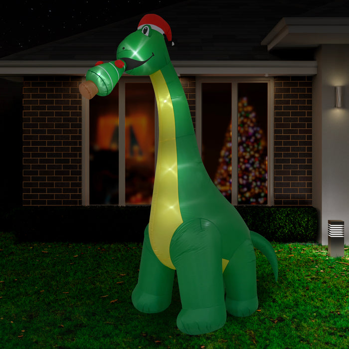 3M Giant Brontsaurus Inflatable with LED Lights