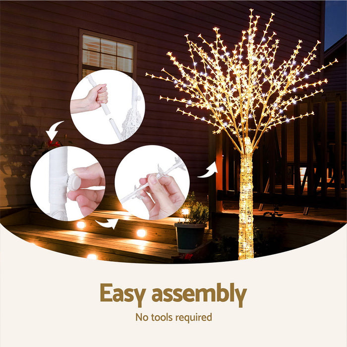 2.1M LED Lights Cherry Blossom Christmas Tree