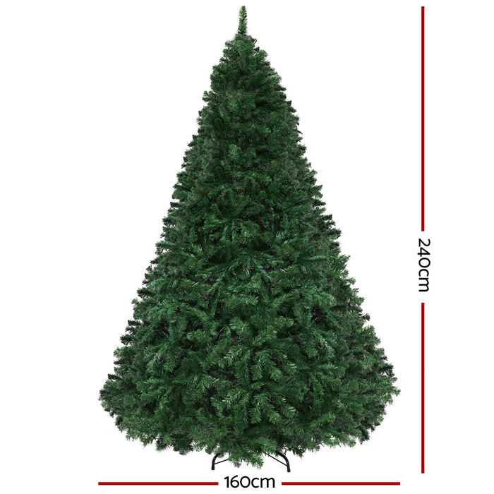 2.4M LED 8 Light Mode Multi Colour Christmas Tree