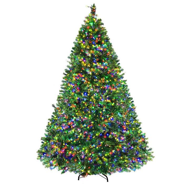 2.4M LED 8 Light Mode Multi Colour Christmas Tree