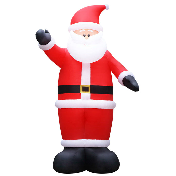 5M Gigantic Christmas Inflatable Santa LED Illuminated Decorations